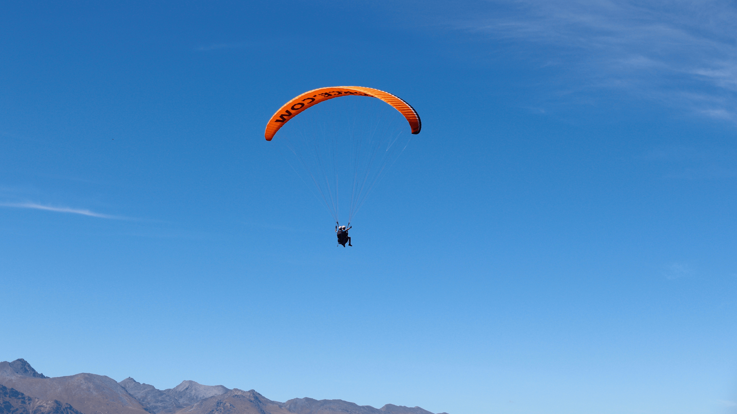 Paraglider in the sky