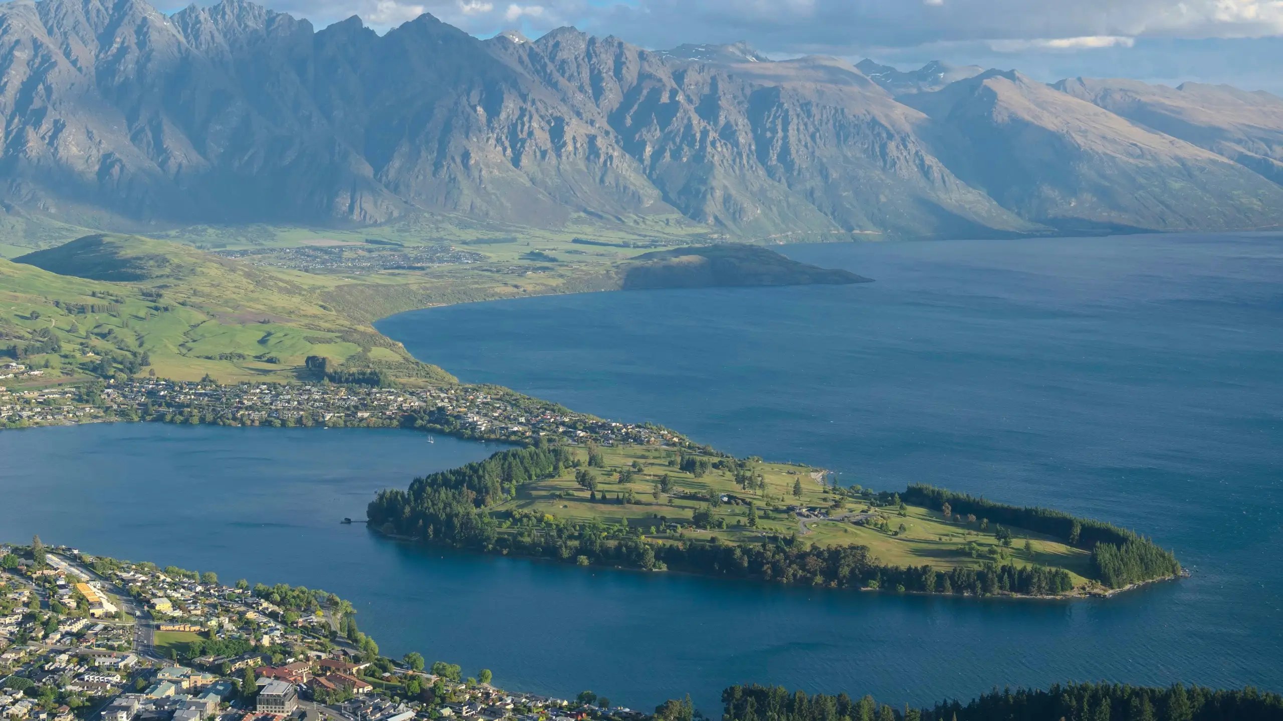Skyline Queenstown overlooking Queenstown and Lake Wakatipu, home of the Skyline Charity Golf Classic.