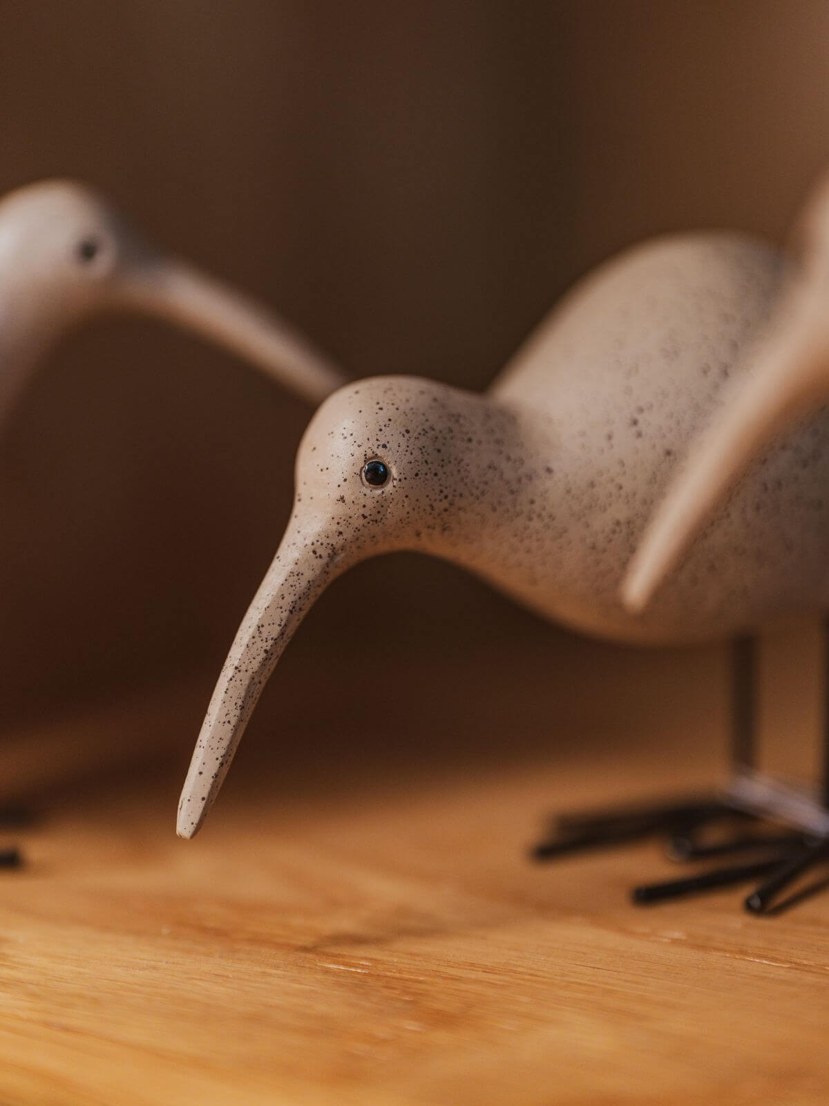 Close up shot of a kiwi bird ornament