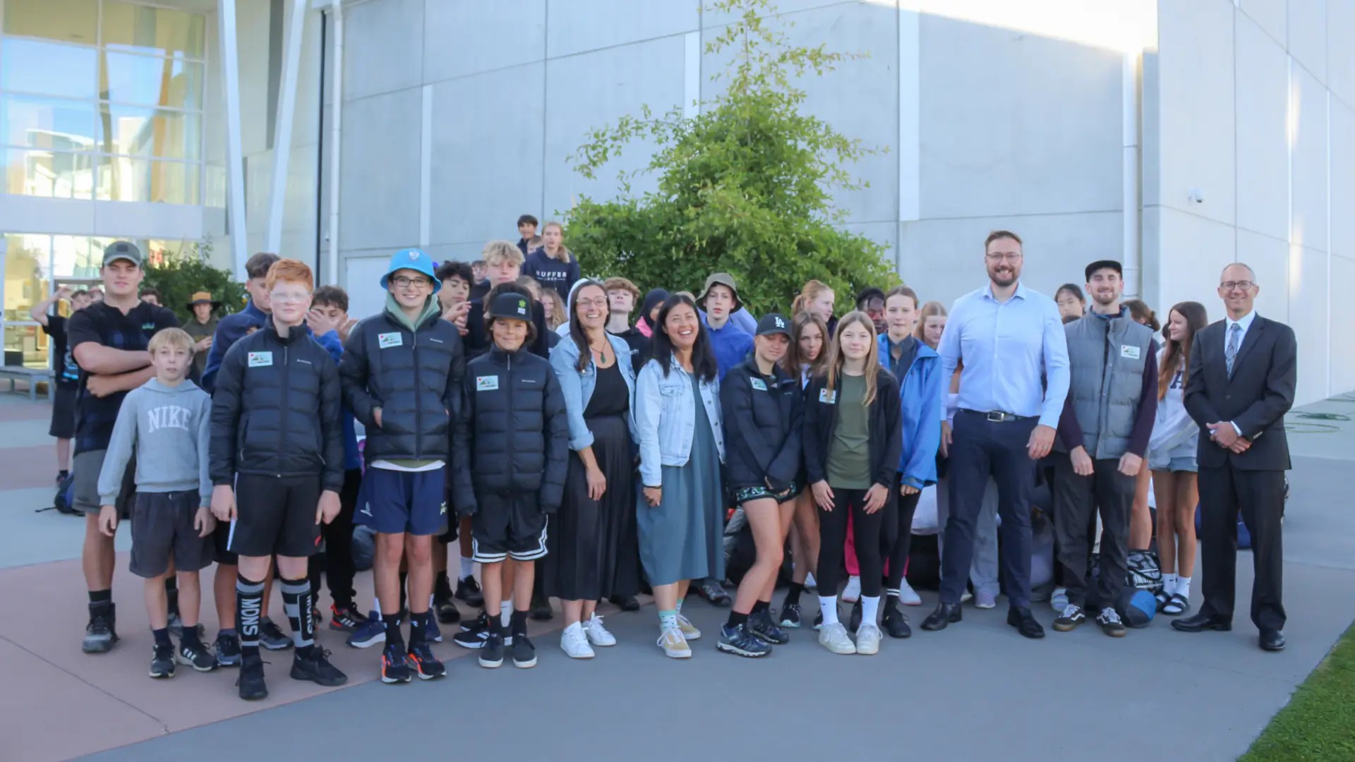 Skyline Queenstown team and community partners collaborating on a uniform upcycling initiative