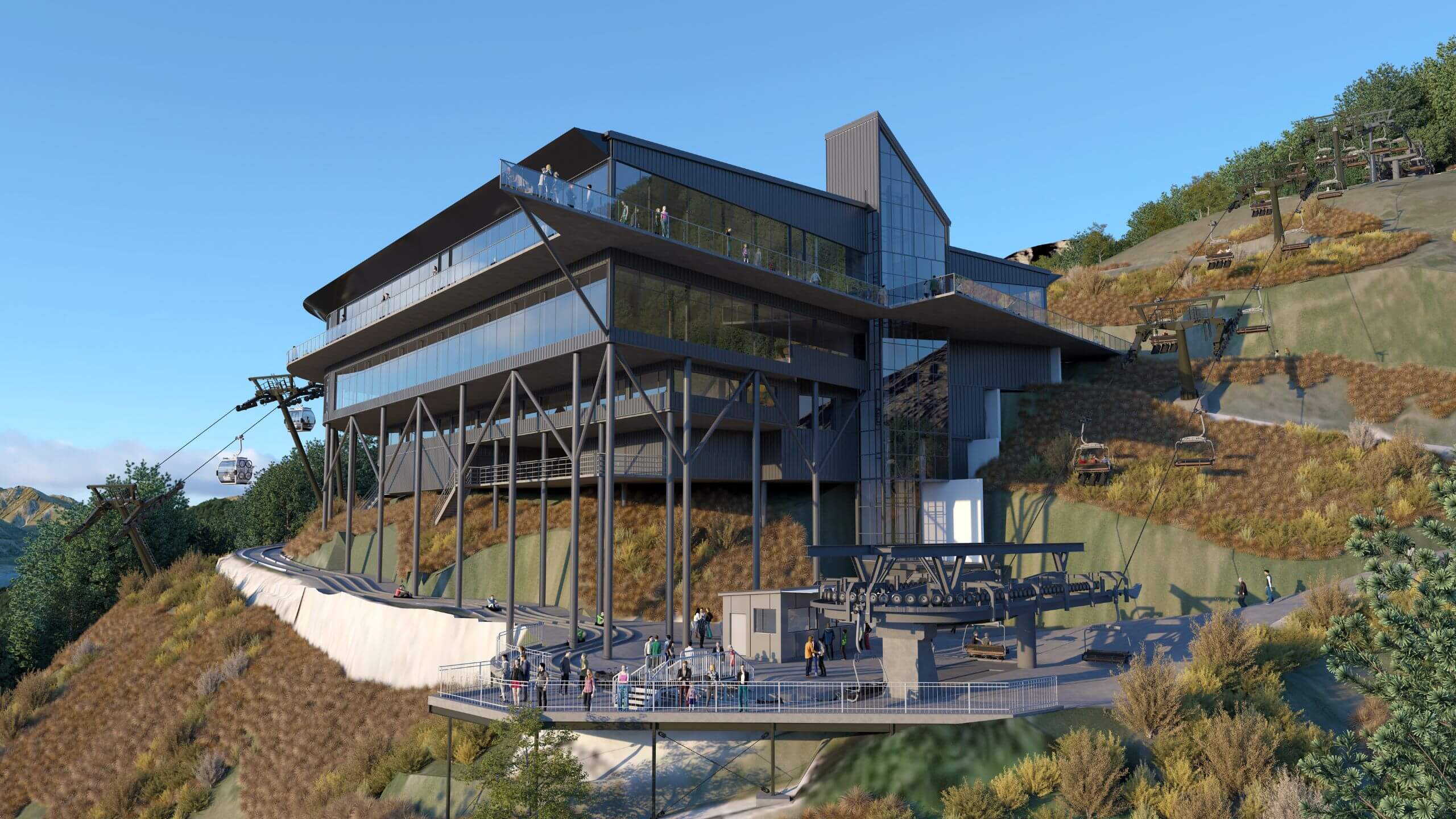 Skyline Queenstown New Building Render